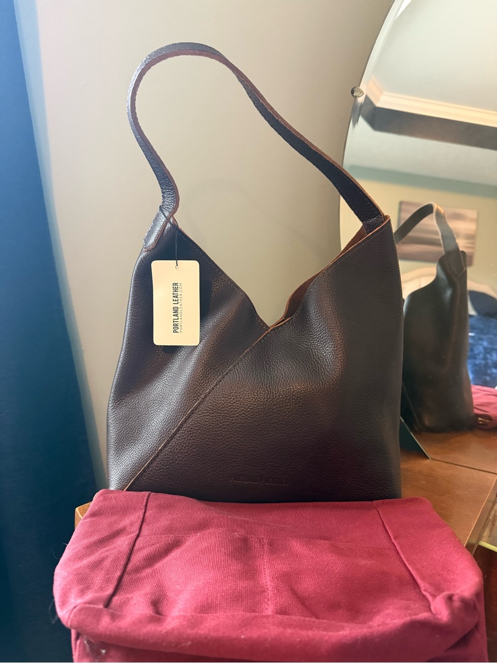 Large Naomi In Coldbrew (Portland Leather), genuine, beautiful leather